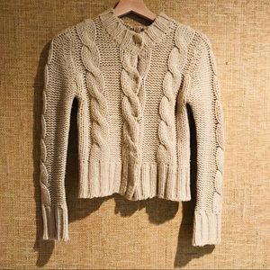 LANCE KARESH Cable Knit Sweater